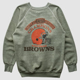Cleveland Browns 1986 Pullover Sweatshirt - Olive Vintage - Fanatics