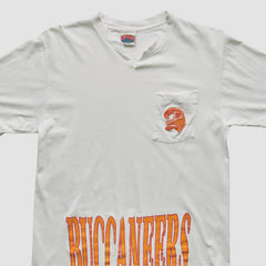 Tampa Bay Buccaneers Nutmeg Mills 90s T-shirt - White Vintage - Fanatics