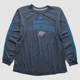 Adidas Oklahoma City Thunder 2010s Long Sleeve T-shirt Navy Vintage
