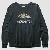 Baltimore Ravens Reebok 2000s Long Sleeve T-shirt - Black Vintage - Fanatics