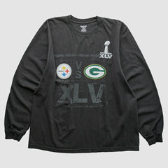 Superbowl XLV Reebok 2011 Long Sleeve T-shirt - Black Vintage - Fanatics