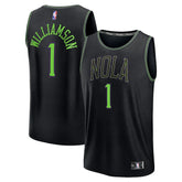Fanatics Zion Williamson New Orleans Pelicans 2025/26 City Edition Fast Break Jersey Black