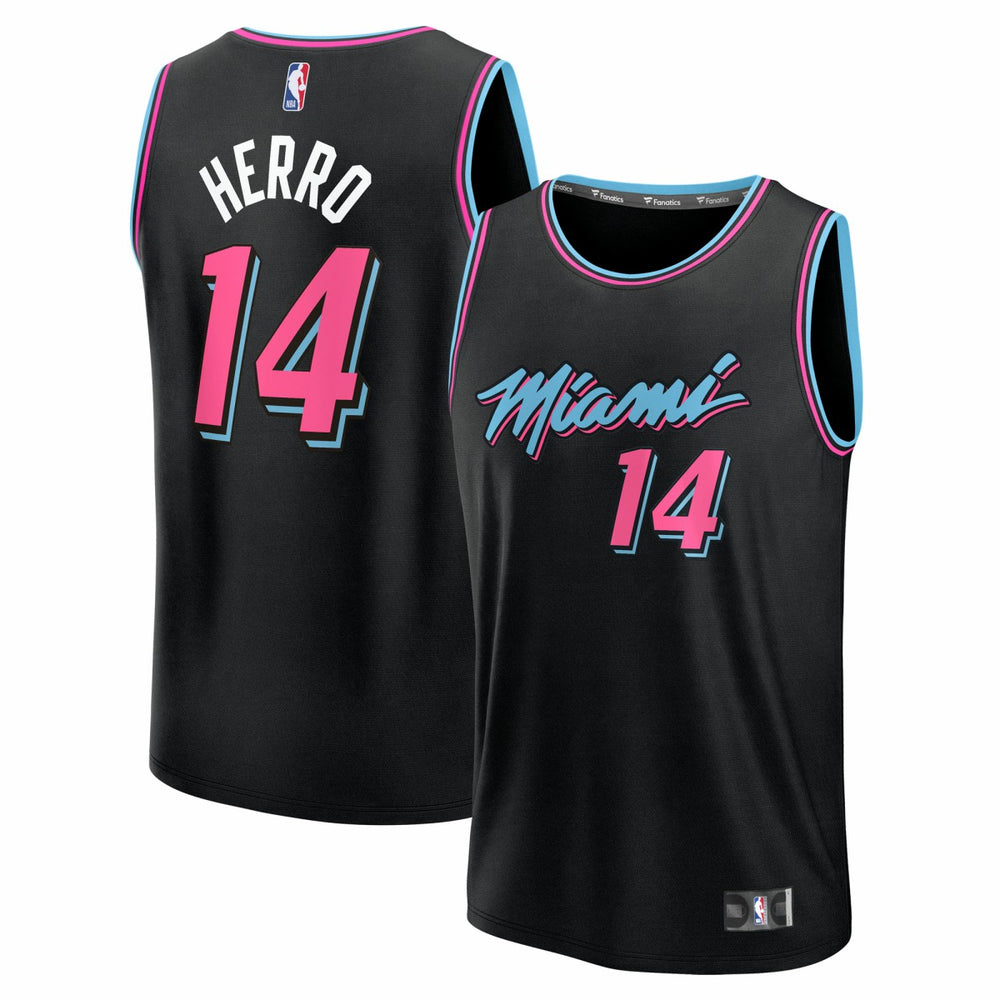 Fanatics Tyler Herro Miami Heat 2025/26 City Edition Fast Break Jersey Black