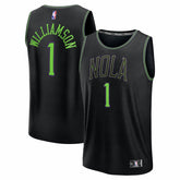 Fanatics Zion Williamson New Orleans Pelicans Youth 2025/26 City Edition Fastbreak Jersey Black