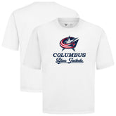 Columbus Blue Jackets Levelwear Team Surge Luxe Signature Knit T-Shirt - White | NHL Clearance