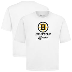 Boston Bruins Levelwear Team Surge Luxe Signature Knit T-Shirt - White | NHL online