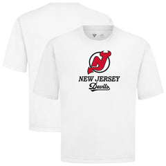 New Jersey Devils Levelwear Team Surge Luxe Signature Knit T-Shirt - White | NHL near me
