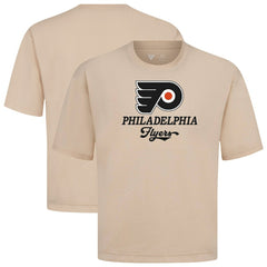Philadelphia Flyers Levelwear Team Surge Luxe Signature Knit T-Shirt - Khaki | NHL near me
