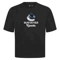 Vancouver Canucks Levelwear Team Surge Luxe Signature Knit T-Shirt - Black | NHL on sale