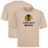 Chicago Blackhawks Levelwear Team Surge Luxe Signature Knit T-Shirt - Khaki | NHL near me
