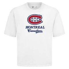 Montreal Canadiens Levelwear Team Surge Luxe Signature Knit T-Shirt - White | NHL online
