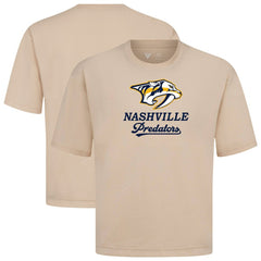 Nashville Predators Levelwear Team Surge Luxe Signature Knit T-Shirt - Khaki | NHL on sale