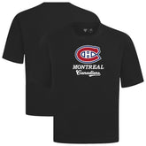 Montreal Canadiens Levelwear Team Surge Luxe Signature Knit T-Shirt - Black | NHL Lifestyle