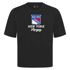 New York Rangers Levelwear Team Surge Luxe Signature Knit T-Shirt - Black | NHL online