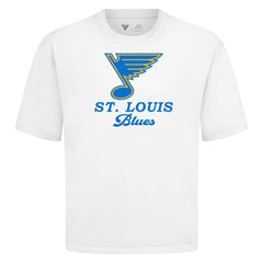 St. Louis Blues Levelwear Team Surge Luxe Signature Knit T-Shirt - White | NHL on sale