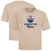 Edmonton Oilers Levelwear Team Surge Luxe Signature Knit T-Shirt - Khaki | NHL discount