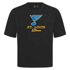 St. Louis Blues Levelwear Team Surge Luxe Signature Knit T-Shirt - Black | NHL on sale
