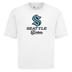Seattle Kraken Levelwear Team Surge Luxe Signature Knit T-Shirt - White | NHL Lifestyle