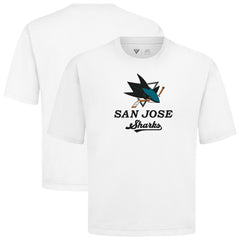 San Jose Sharks Levelwear Team Surge Luxe Signature Knit T-Shirt - White | NHL online