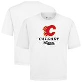 Calgary Flames Levelwear Team Surge Luxe Signature Knit T-Shirt - White | NHL sale