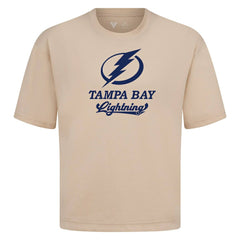 Tampa Bay Lightning Levelwear Team Surge Luxe Signature Knit T-Shirt - Khaki | NHL sale