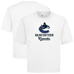 Vancouver Canucks Levelwear Team Surge Luxe Signature Knit T-Shirt - White | NHL on sale
