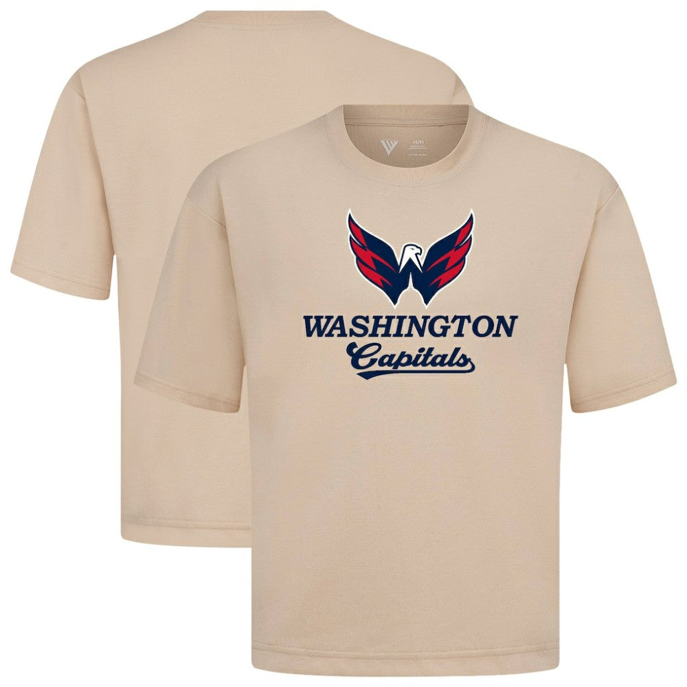Washington Capitals Levelwear Team Surge Luxe Signature Knit T-Shirt - Khaki | NHL discount