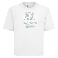 Anaheim Ducks Levelwear Shadow Surge Luxe Signature Knit T-Shirt - White | NHL sale