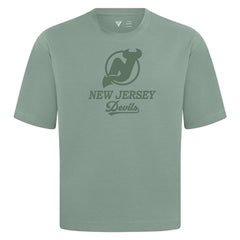 New Jersey Devils Levelwear Shadow Surge Luxe Signature Knit T-Shirt - Green | NHL Lifestyle