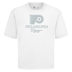 Philadelphia Flyers Levelwear Shadow Surge Luxe Signature Knit T-Shirt - White | NHL Lifestyle