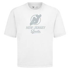New Jersey Devils Levelwear Shadow Surge Luxe Signature Knit T-Shirt - White | NHL near me