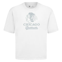 Chicago Blackhawks Levelwear Shadow Surge Luxe Signature Knit T-Shirt - White | NHL sale