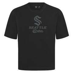 Seattle Kraken Levelwear Shadow Surge Luxe Signature Knit T-Shirt - Black | NHL online