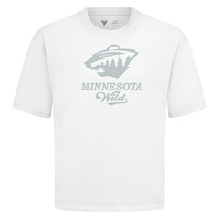 Minnesota Wild Levelwear Shadow Surge Luxe Signature Knit T-Shirt - White | NHL on sale