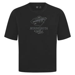 Minnesota Wild Levelwear Shadow Surge Luxe Signature Knit T-Shirt - Black | NHL Clearance