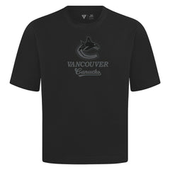 Vancouver Canucks Levelwear Shadow Surge Luxe Signature Knit T-Shirt - Black | NHL on sale