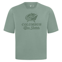 Columbus Blue Jackets Levelwear Shadow Surge Luxe Signature Knit T-Shirt - Green | NHL near me