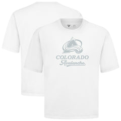Colorado Avalanche Levelwear Shadow Surge Luxe Signature Knit T-Shirt - White | NHL online