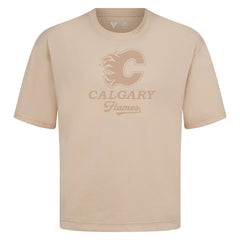 Calgary Flames Levelwear Shadow Surge Luxe Signature Knit T-Shirt - Khaki | NHL on sale