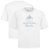 Vancouver Canucks Levelwear Shadow Surge Luxe Signature Knit T-Shirt - White | NHL online