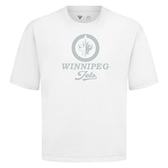 Winnipeg Jets Levelwear Shadow Surge Luxe Signature Knit T-Shirt - White | NHL on sale