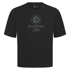 Winnipeg Jets Levelwear Shadow Surge Luxe Signature Knit T-Shirt - Black | NHL Clearance