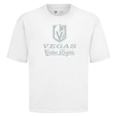 Vegas Golden Knights Levelwear Shadow Surge Luxe Signature Knit T-Shirt - White | NHL sale