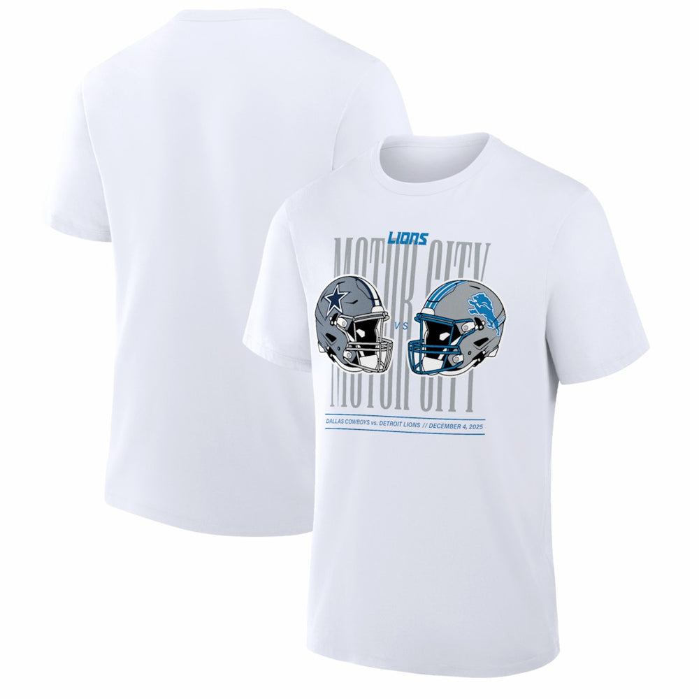 Detroit Lions vs. Dallas Cowboys White Out T-Shirt - White - NFL