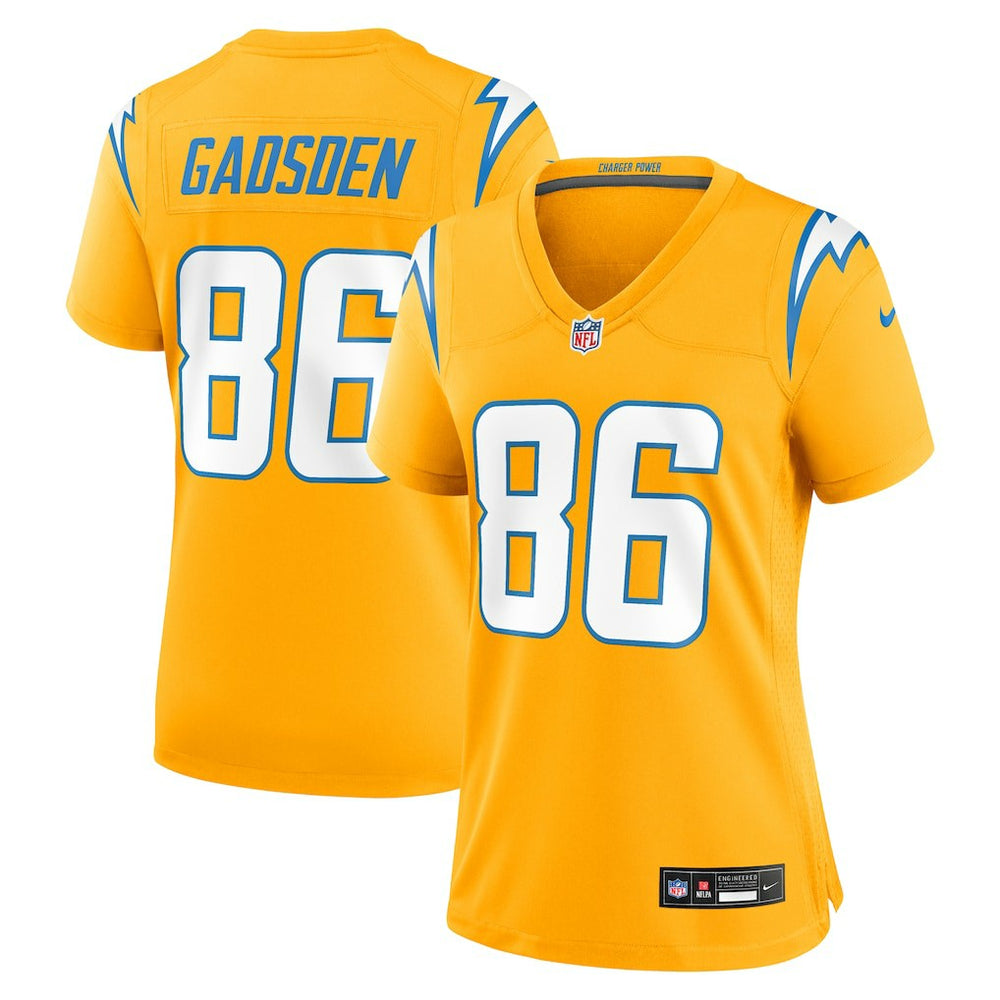 Oronde Gadsden Los Angeles Chargers Women's Alternate Charger Power Game Jersey - Gold - Nike