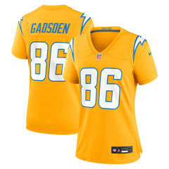 Oronde Gadsden Los Angeles Chargers Women's Alternate Charger Power Game Jersey - Gold - Nike