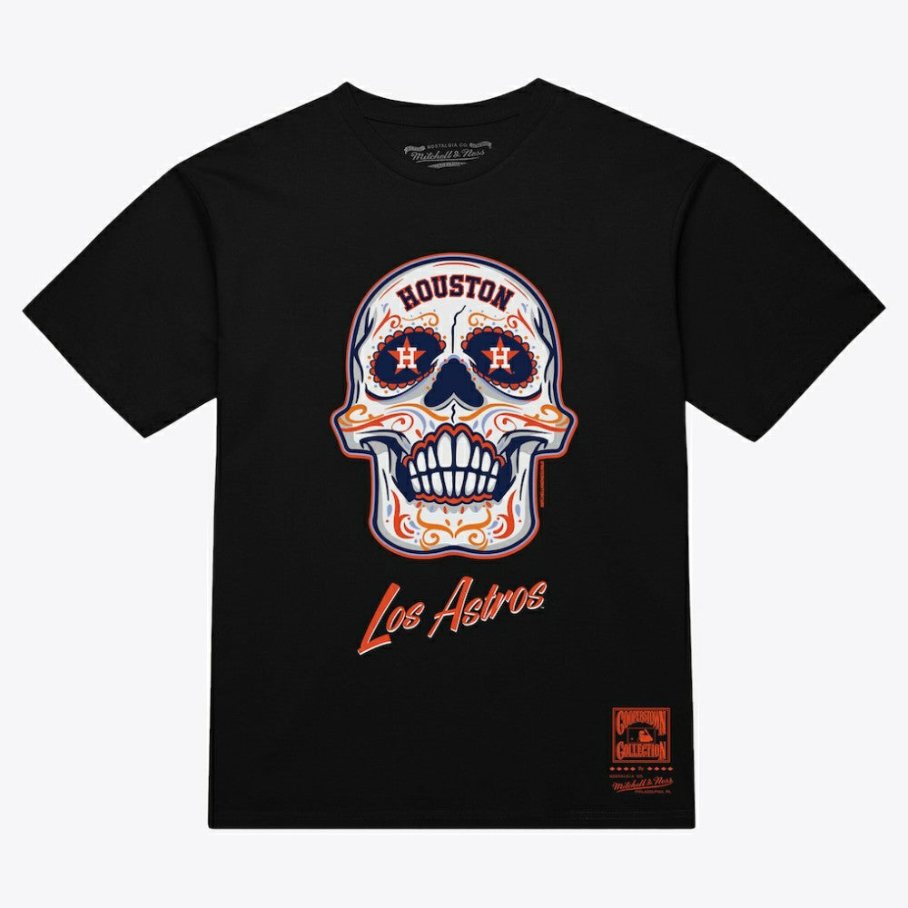 Houston Astros Mitchell & Ness Women's Sugar Skull Boxy T-Shirt Sale