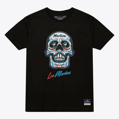 Miami Marlins Mitchell & Ness Women's Sugar Skull Boxy T-Shirt Online