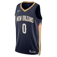 Nike Jeremiah Fears New Orleans Pelicans Unisex Swingman Jersey Icon Edition Navy