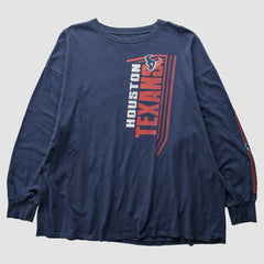 Houston Texans 2010s Long Sleeve T-shirt - Navy Vintage - Fanatics